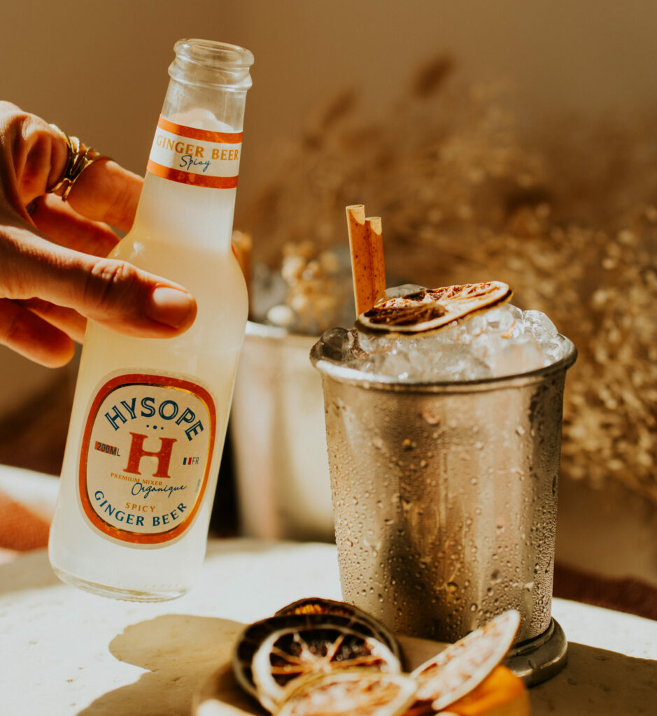 hysope premium mixers français bio cocktail ginger beer spicy vertiable moscow mule