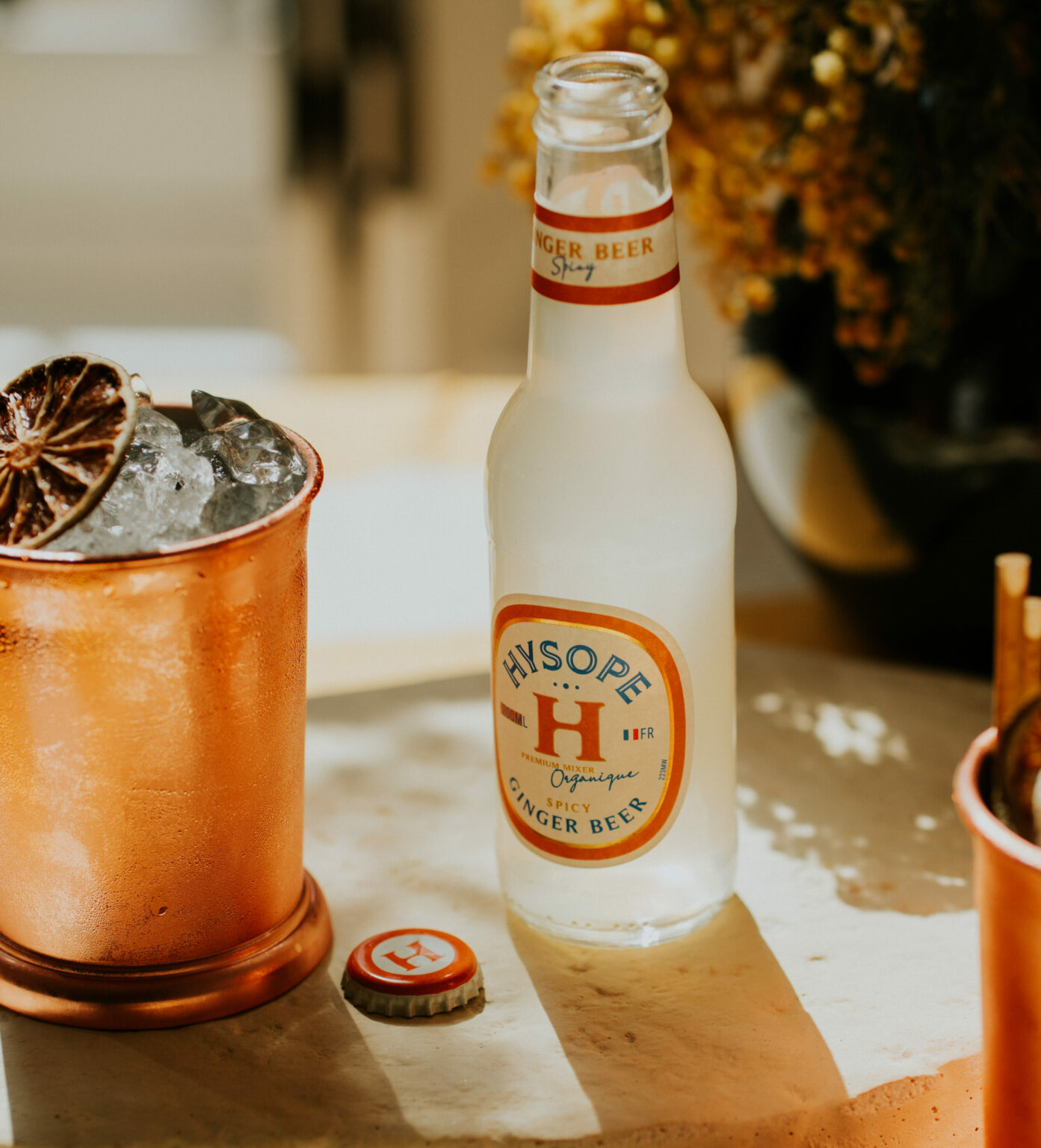 hysope premium mixers français bio cocktail ginger beer spicy vertiable moscow mule